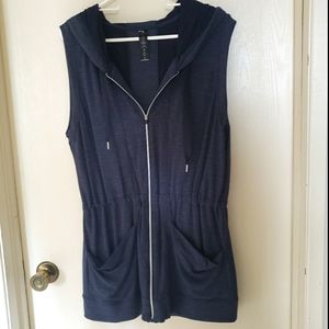 Yogalicious Hooded Tunic Vest L
